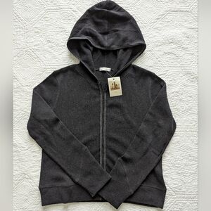 Women's Dark Gray Zip-Up Hoodie